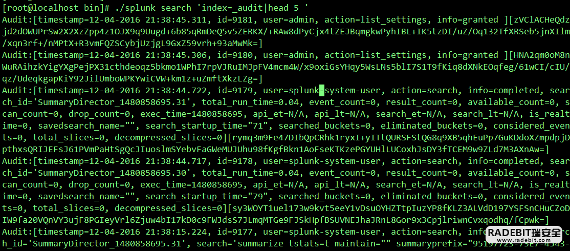 Splunk大数据分析经验分享-RadeBit瑞安全